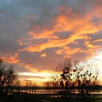 Coucher de soleil sur les marais